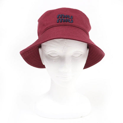 Miumiu Hat 5Hc196 Cotton Bordeaux M