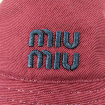 Miumiu Hat 5Hc196 Cotton Bordeaux M