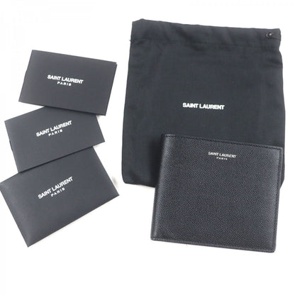 Saint Laurent Paris Bifold Wallet 396307 Leather Black