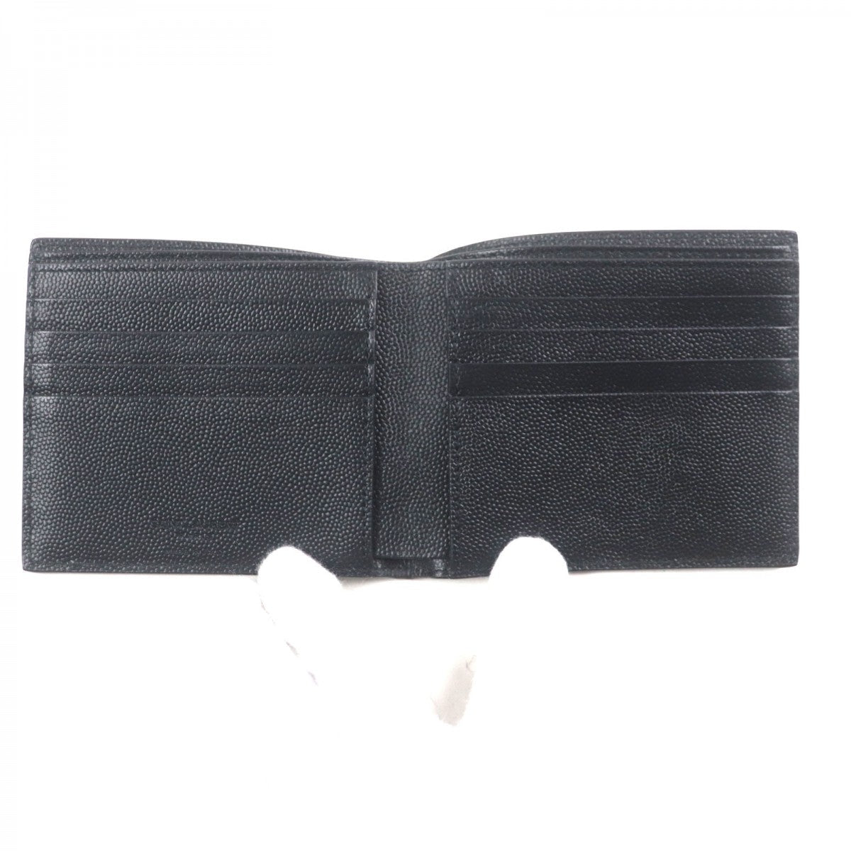 Saint Laurent Paris Bifold Wallet 396307 Leather Black