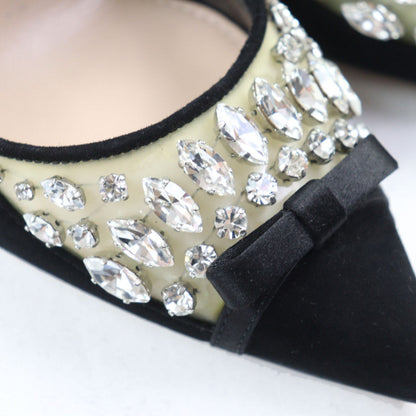 Miu Miu Pumps Suede Leather Black 37