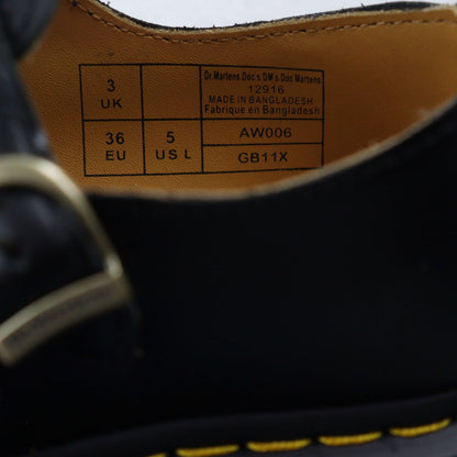 Dr.Martens Leather Shoes 12916 Leather Black Mary Jane 36