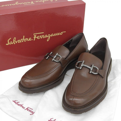 Salvatore Ferragamo Loafers 10382 Leather Brown Ganto 6