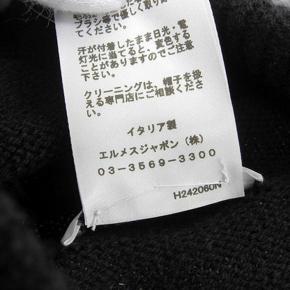 Hermes Knit Cap Cashmere Black Jacob S