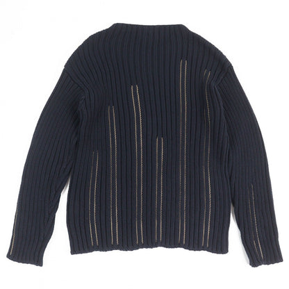 Hermes Knit Cotton Navy M