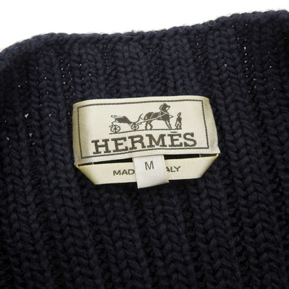 Hermes Knit Cotton Navy M