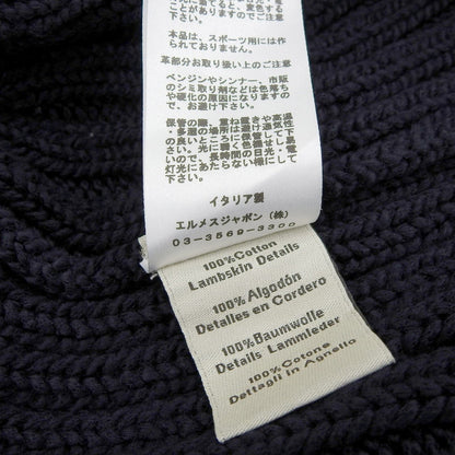 Hermes Knit Cotton Navy M