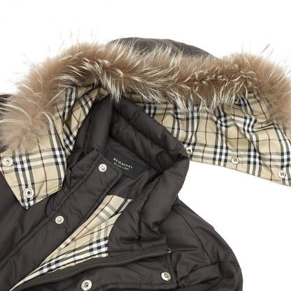 Burberry Black Label Down Coat Bmp03-900 Polyester Brown L