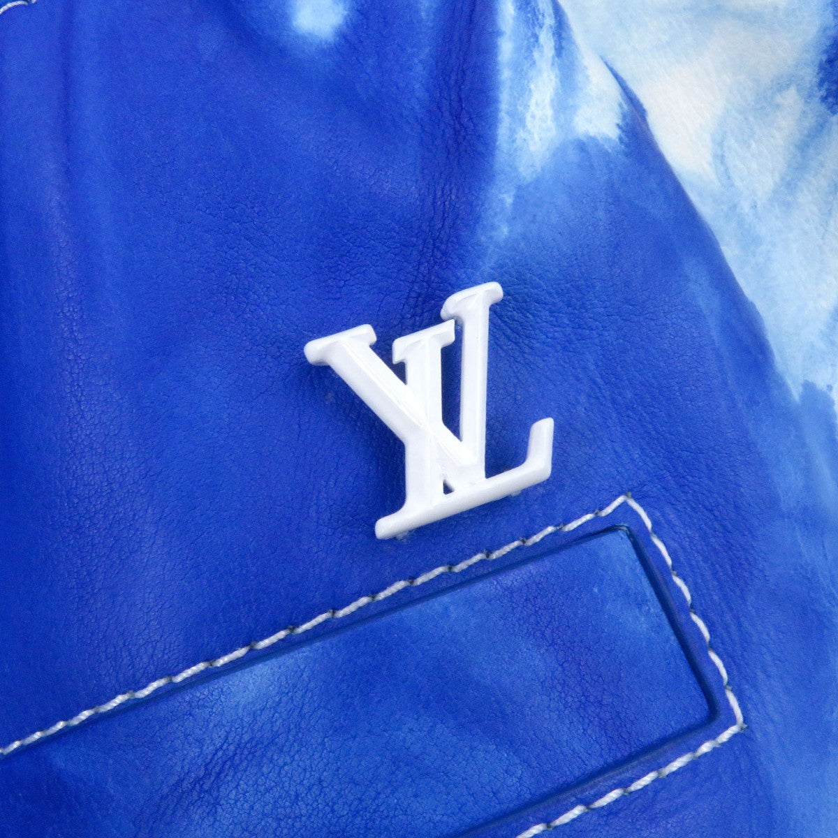 Louis Vuitton Pants Leather Blue S