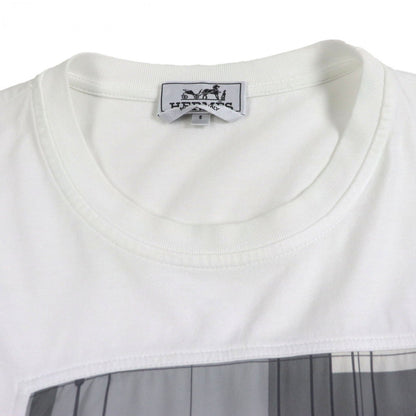 Hermes Short Sleeve T-Shirt Cotton White S