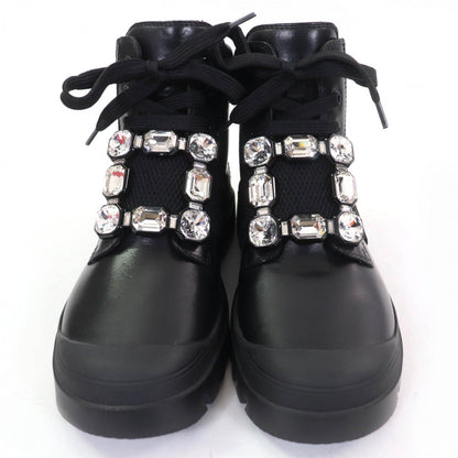 Rogervivier High Cut Sneakers Leather Black Walkyviv 36.5