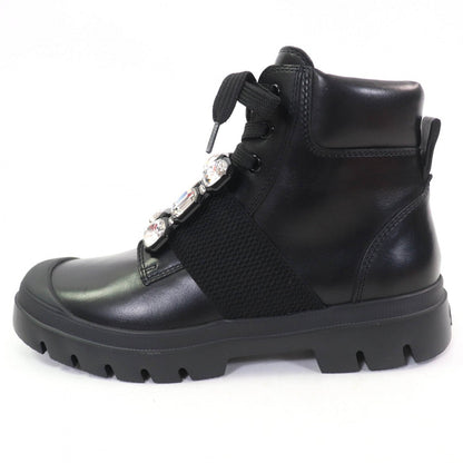 Rogervivier High Cut Sneakers Leather Black Walkyviv 36.5