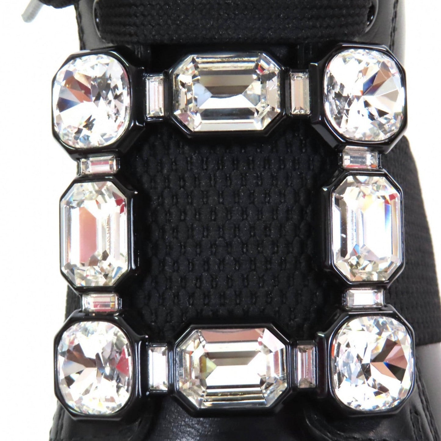 Rogervivier High Cut Sneakers Leather Black Walkyviv 36.5