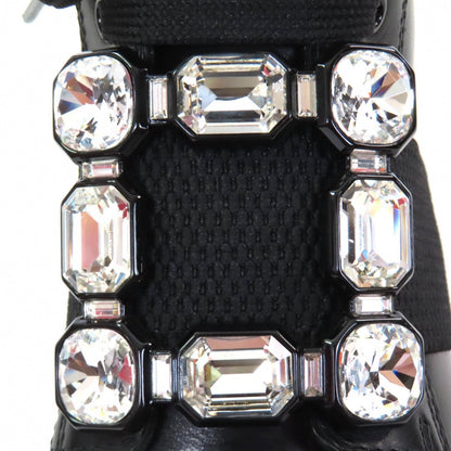 Rogervivier High Cut Sneakers Leather Black Walkyviv 36.5