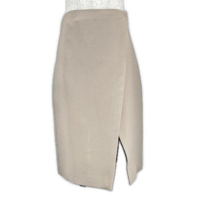 Fendi Skirt Fq7250 Viscose (Rayon) Beige 36