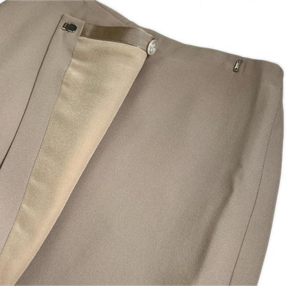 Fendi Skirt Fq7250 Viscose (Rayon) Beige 36