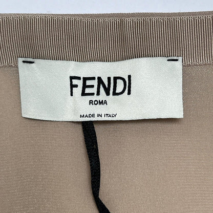 Fendi Skirt Fq7250 Viscose (Rayon) Beige 36