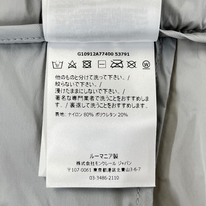 Moncler Pants G10912A77400 Nylon Gray Pantalone 44