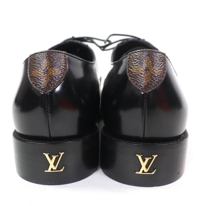 Louis Vuitton Leather Shoes Leather Black Suit Line Oxford 37