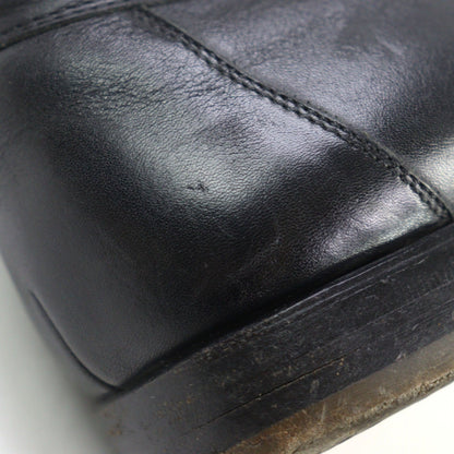 Hermes Loafers Leather Black Constance 40