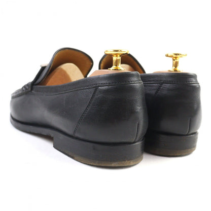 Hermes Loafers Leather Black Constance 40