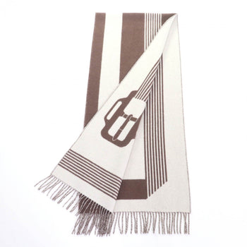Hermes Scarf Cashmere Brown White Sangre A Bookle