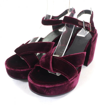 Jil Sander Sandals Velor Purple 36