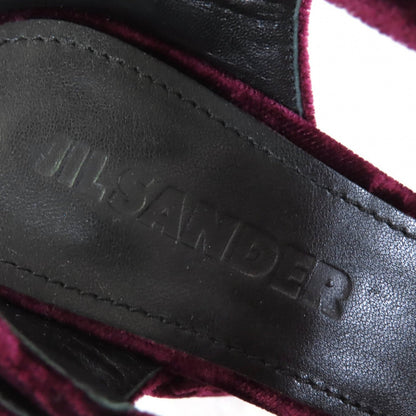 Jil Sander Sandals Velor Purple 36