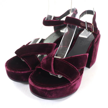 Jil Sander Sandals Velor Purple 36