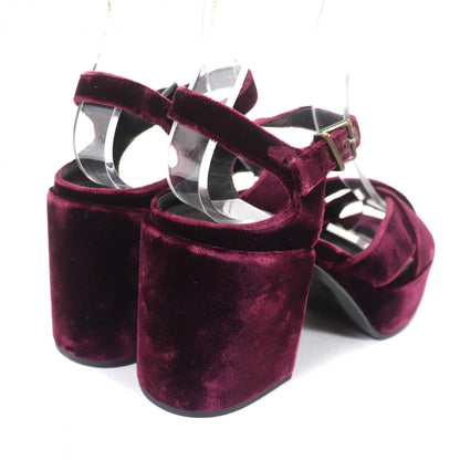 Jil Sander Sandals Velor Purple 36