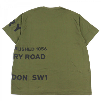 Burberry Short Sleeve T-Shirt 8055249 Cotton Khaki Green Harlford M