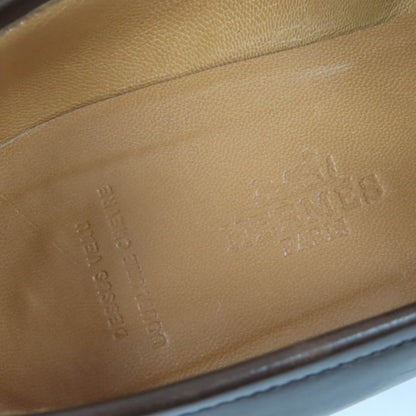 Hermes Loafers Leather Brown 36.5