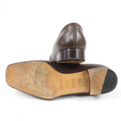 Hermes Loafers Leather Brown 36.5