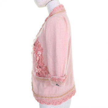 Chanel Cardigan P37887 Cashmere Pink 36