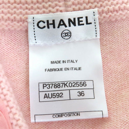 Chanel Cardigan P37887 Cashmere Pink 36