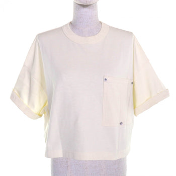 Bottegaveneta Short Sleeve T-Shirt 777597 Cotton Cream Type Xs