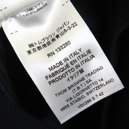 Thom Browne Mini Skirt Fjk137A-J0042-415 Cotton Navy White Tech Twill Mini Skirt 36