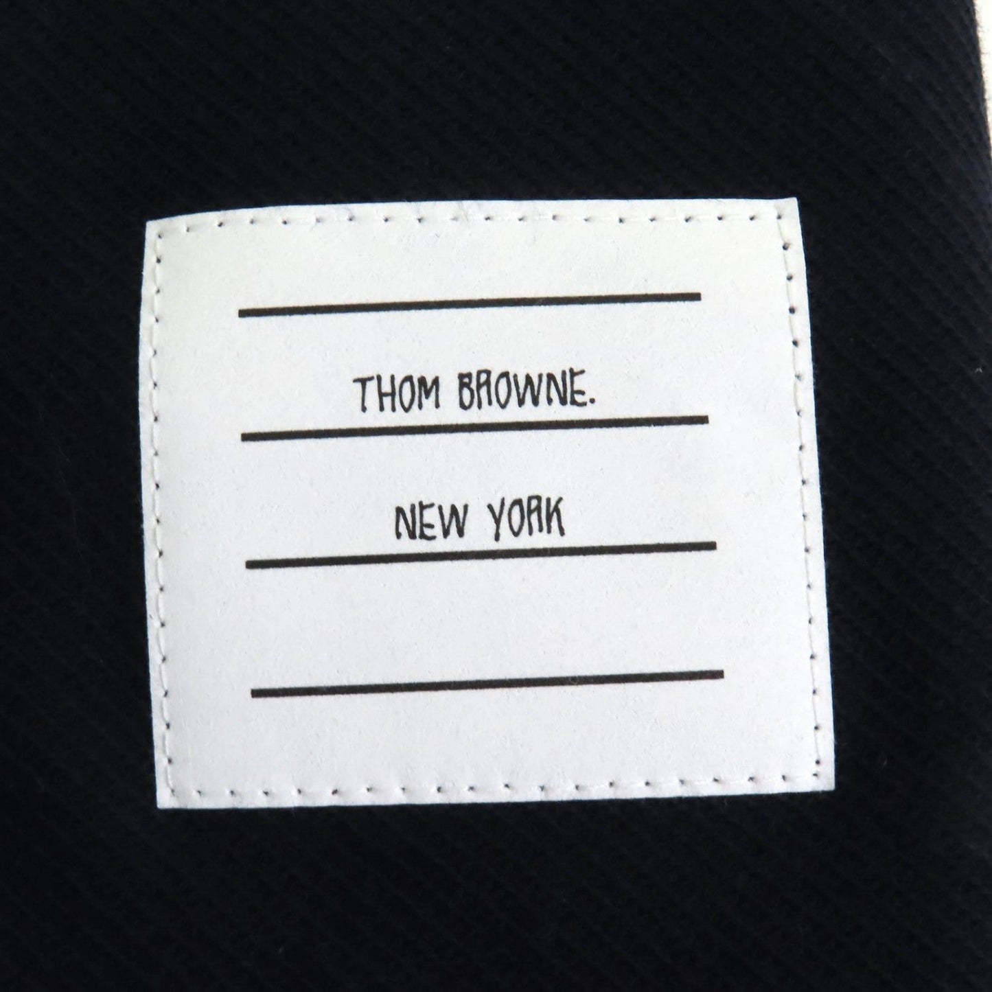 Thom Browne Mini Skirt Fjk137A-J0042-415 Cotton Navy White Tech Twill Mini Skirt 36
