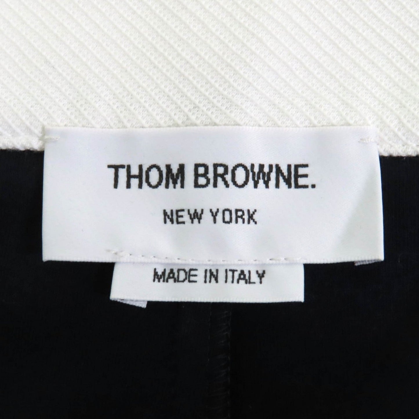 Thom Browne Mini Skirt Fjk137A-J0042-415 Cotton Navy White Tech Twill Mini Skirt 36