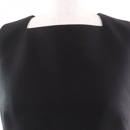 Louis Vuitton Overall Wool Black Button-Waist Mikado Playsuit 34