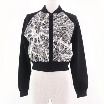 Christian Dior Cardigan 324V50Am505 Rayon Black Plan De Paris 40