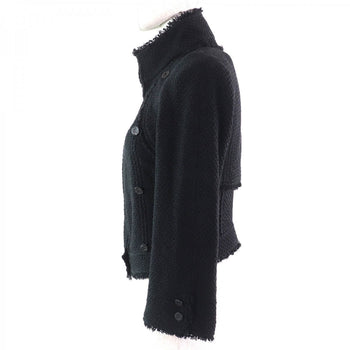 Chanel Jacket 06P P27993 Silk Black 38