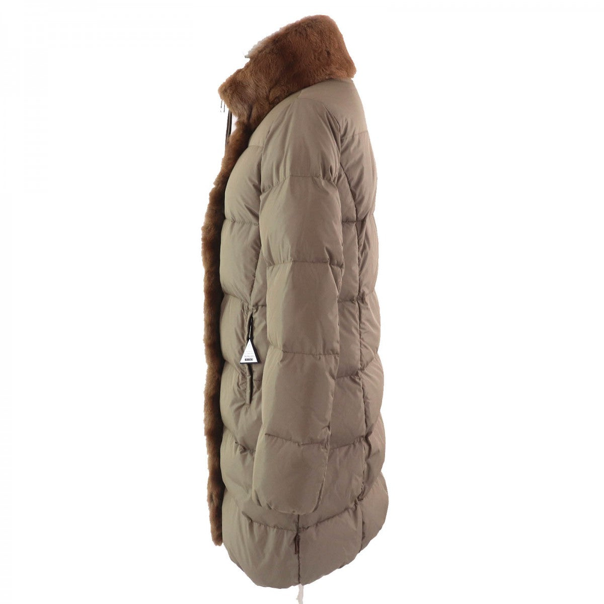 Moncler Down Coat Polyester Brown Type Clematite Clematis