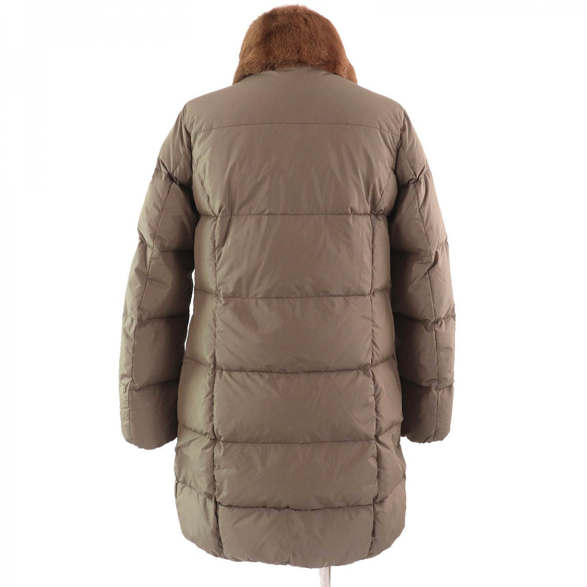 Moncler Down Coat Polyester Brown Type Clematite Clematis