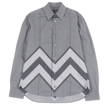 Louis Vuitton Long Sleeve Shirt Cotton Gray Xs