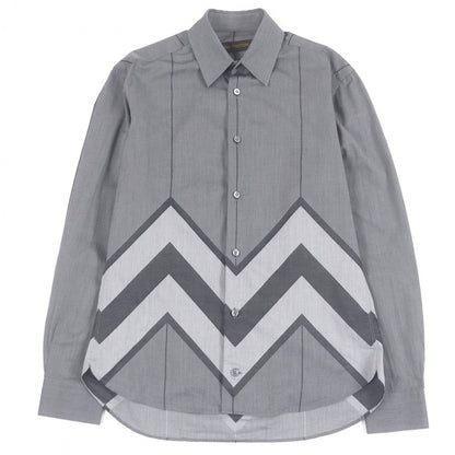 Louis Vuitton Long Sleeve Shirt Cotton Gray Xs
