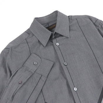 Louis Vuitton Long Sleeve Shirt Cotton Gray Xs