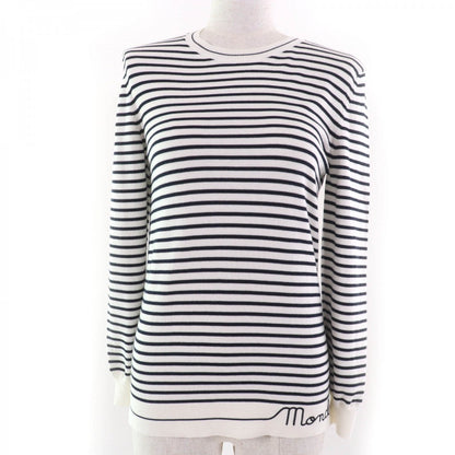 Moncler Knit Cotton Ivory Black Xs