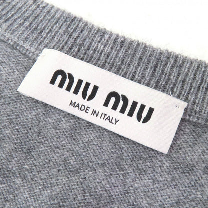 Miumiu Vest Mmv106 Cashmere Gray Type 38