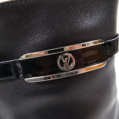 Louis Vuitton Short Boots Leather Black Fame Line 37.5